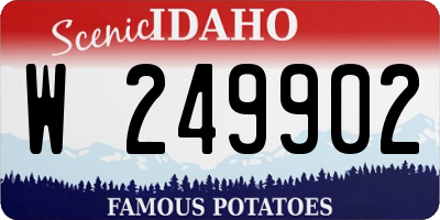 ID license plate W249902