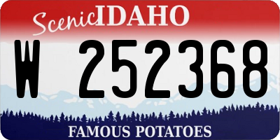 ID license plate W252368
