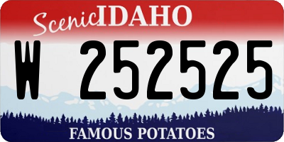 ID license plate W252525