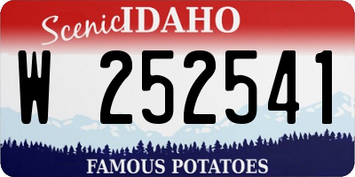 ID license plate W252541