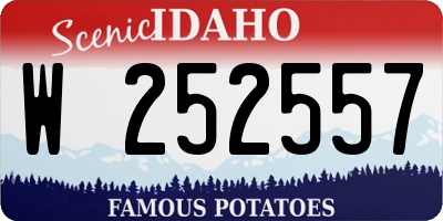 ID license plate W252557