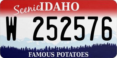 ID license plate W252576
