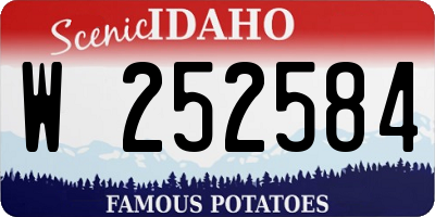ID license plate W252584