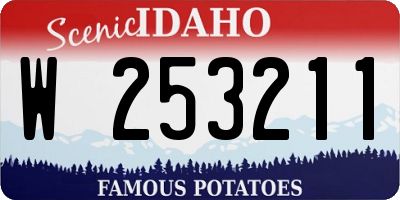 ID license plate W253211