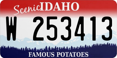 ID license plate W253413