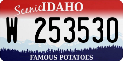 ID license plate W253530