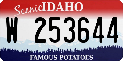 ID license plate W253644