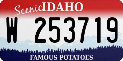 ID license plate W253719