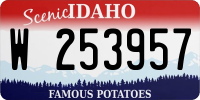 ID license plate W253957