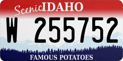 ID license plate W255752