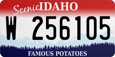 ID license plate W256105