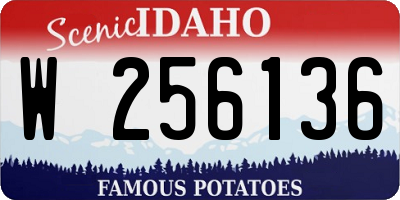 ID license plate W256136
