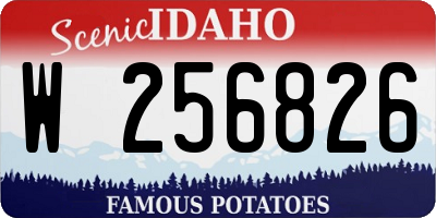 ID license plate W256826