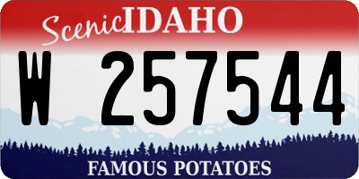 ID license plate W257544