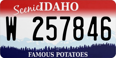 ID license plate W257846