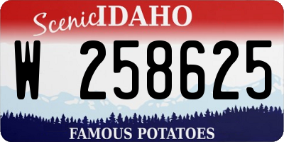 ID license plate W258625