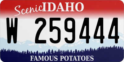 ID license plate W259444