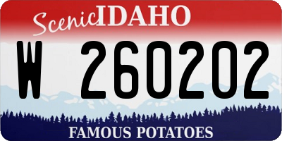 ID license plate W260202