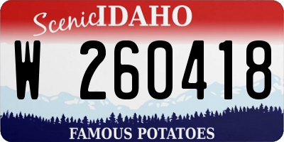 ID license plate W260418