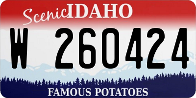ID license plate W260424