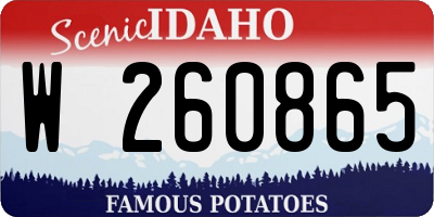 ID license plate W260865