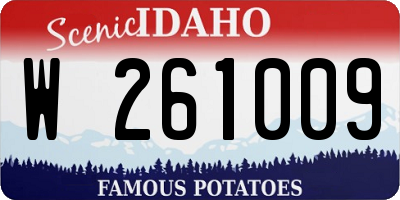 ID license plate W261009