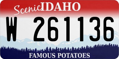 ID license plate W261136