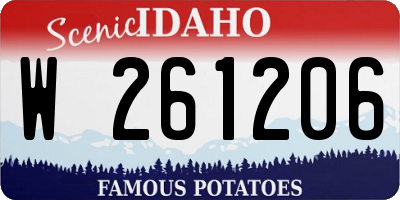 ID license plate W261206