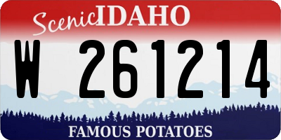 ID license plate W261214
