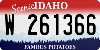 ID license plate W261366