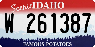 ID license plate W261387