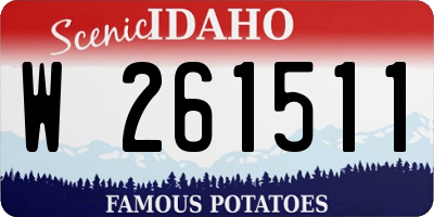 ID license plate W261511