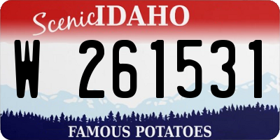 ID license plate W261531