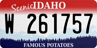 ID license plate W261757