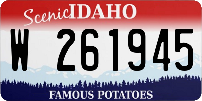 ID license plate W261945