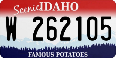ID license plate W262105