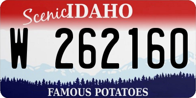 ID license plate W262160