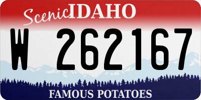 ID license plate W262167