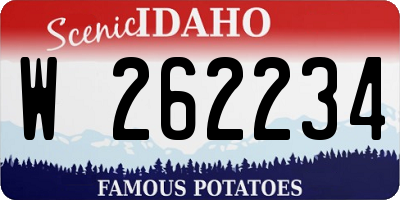 ID license plate W262234