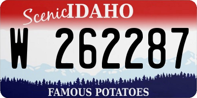 ID license plate W262287