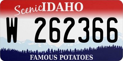 ID license plate W262366