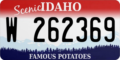 ID license plate W262369