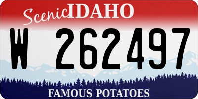 ID license plate W262497