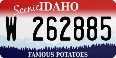 ID license plate W262885