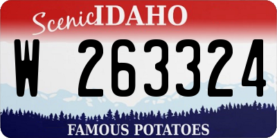 ID license plate W263324