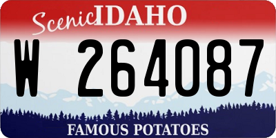 ID license plate W264087