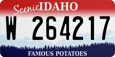 ID license plate W264217