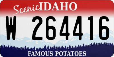 ID license plate W264416