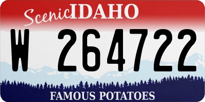ID license plate W264722