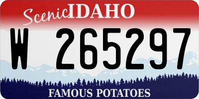 ID license plate W265297